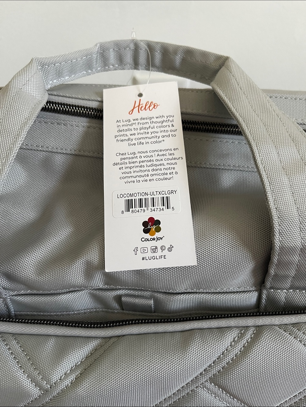 LUG - Locomotion Ultra X RFID Rolling Travel Bag in Cloud Grey (5.75 lbs) - Picture 2 of 11